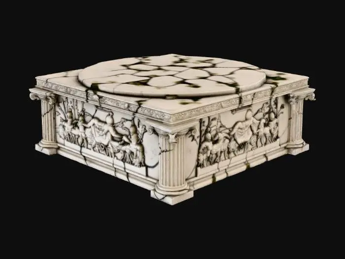 3D model for Ancient Stone Sarcophagus