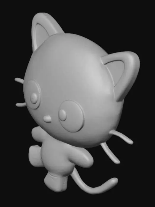 3D model for Charming Feline Icon