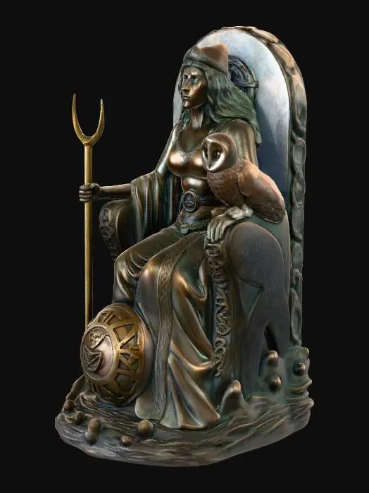 3D model for Goddess of Wisdom