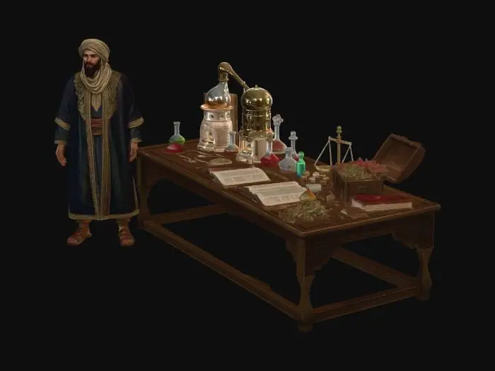 3D model for The Alchemist's Table