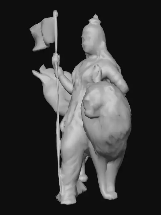 3D model for Bharat Mata Representation