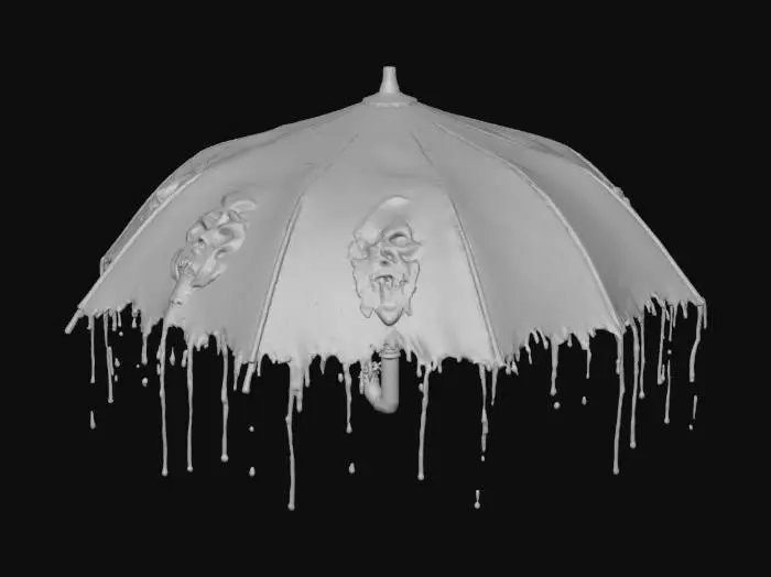 3D model for Haunting Umbrella, #Halloween2025#