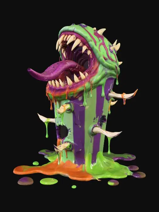 3D model for Monster Cupcake Feast, #Halloween2025#