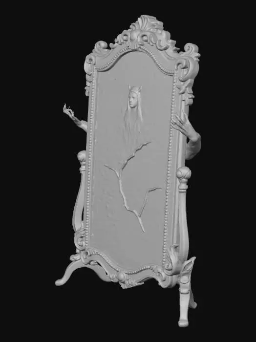 3D model for Spooky Mirror, #Halloween2025#