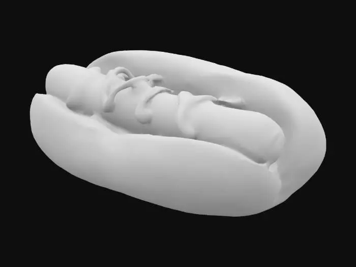 3D model for ultra photorealistic hot dog