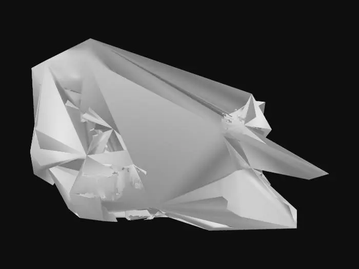 3D model for 血の付いたくしゃくしゃのティッシュ