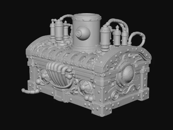 3D model for Biometric lockbox