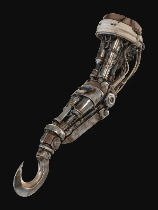 3D model for Rusty Mechanical Hook Arm