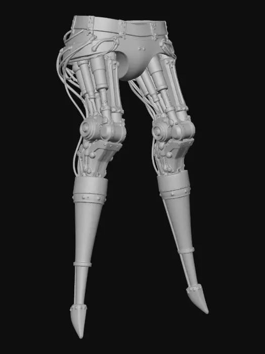 3D model for Brass Automaton Legs