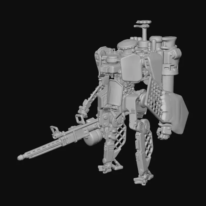 3D model for Monochrome Mech Warrior