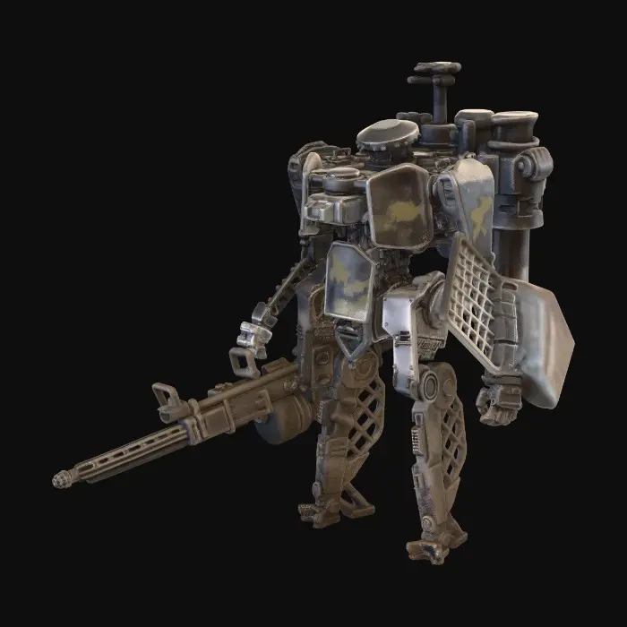 3D model for Monochrome Mech Warrior