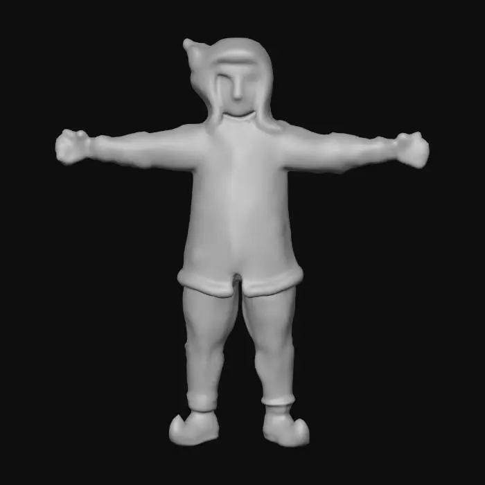 3D model for Cloaked Swordsman