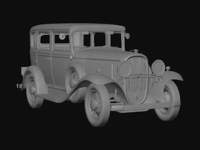3D model for Vintage 1930s Luxury Sedan