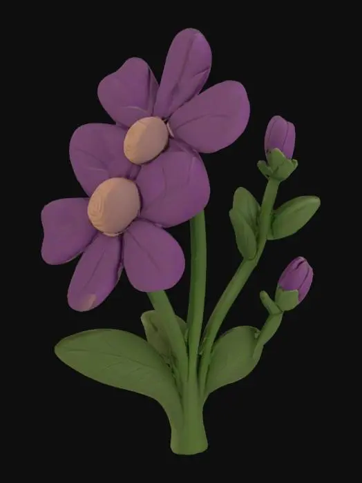 3D model for Vibrant Petals