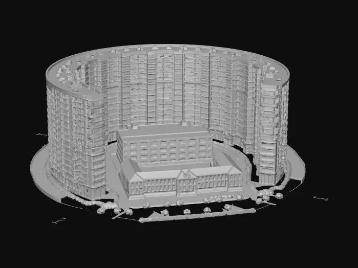 3D model for Circular Residence Complex