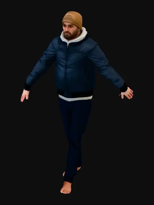 3D model for T-Pose Portrait