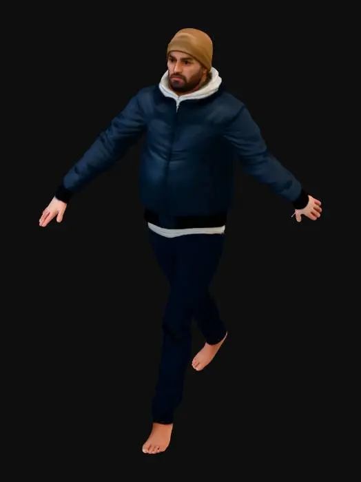 3D model for T-Pose Portrait