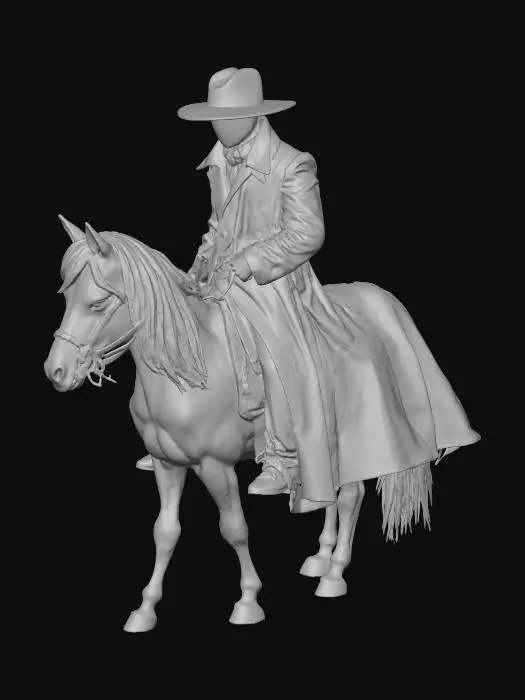 3D model for headless horseman