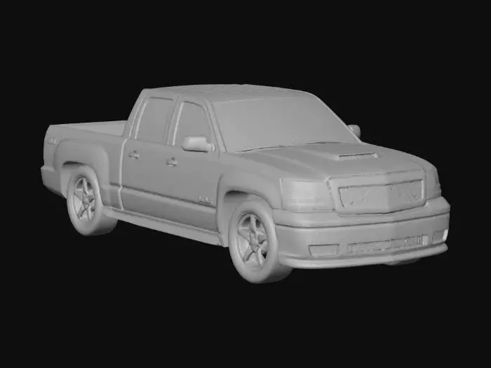 3D model for Emerald Silverado SS on Track