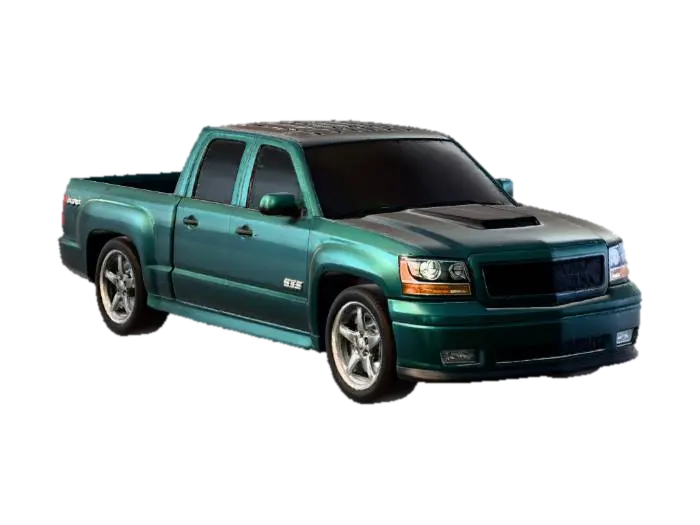 Emerald Silverado SS on Track 3D model, vytvořený pomocí AI