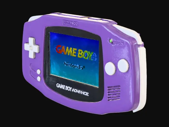 3D model for Game Boy Advance Purple