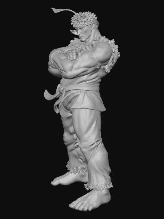 3D model for Martial Artist Stance