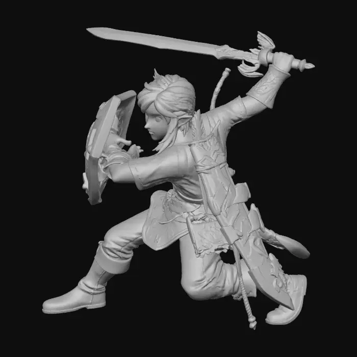 3D model for Heroic Warrior