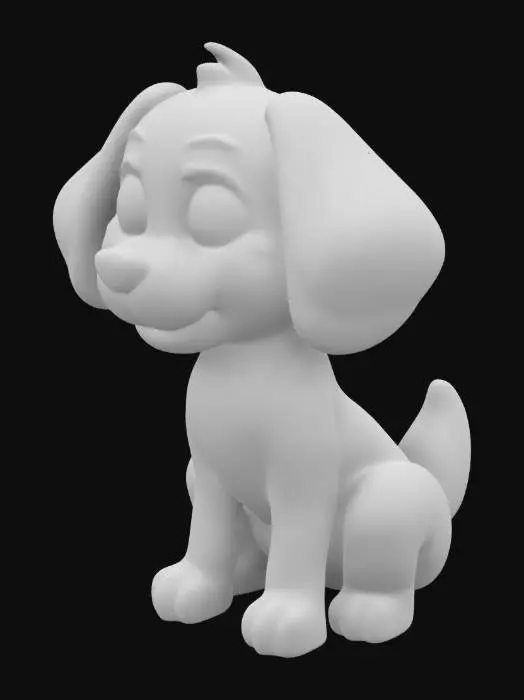 3D model for erstelle ein einfachen Hund

