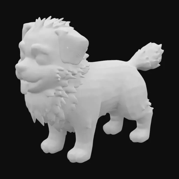 3D model for erstelle ein einfachen Hund
