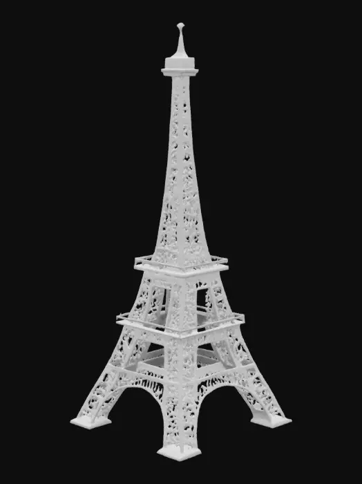 3D model for Generiere mir einen Eifellturm im Low poly style