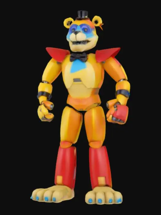 3D model for Glamrock Freddy