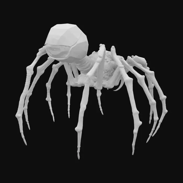 3D model for A hot horrifying Arachne, low poly, Fantasy, Game Assets,