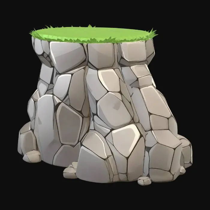 3D model for Grassy Stone Monolith
