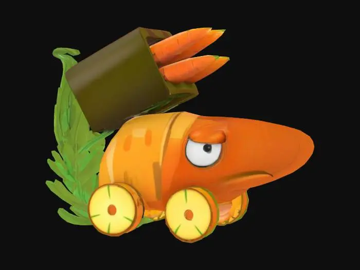 3D model for Carrot Artillery