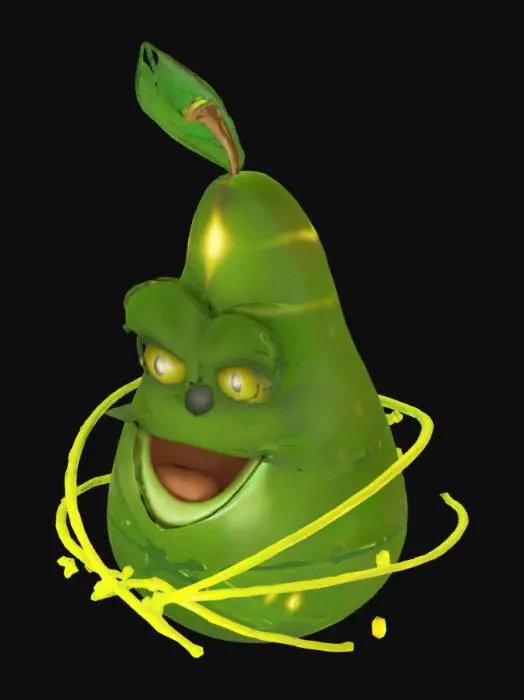 3D model for Energetic Avocado Creature