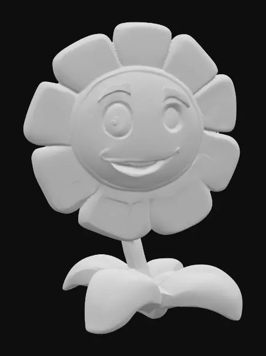 3D model for Happy Blooming Marigold