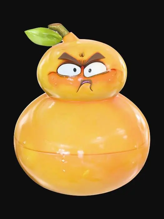 3D model for Grumpy Pear
