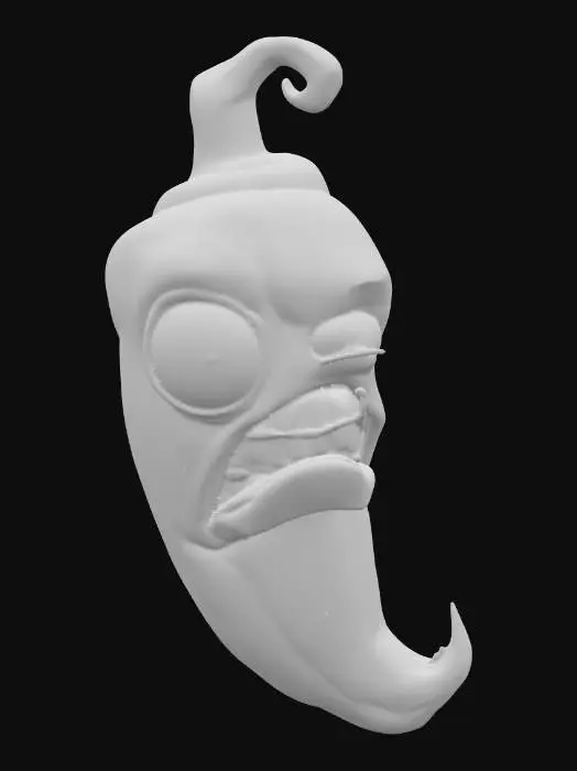 3D model for Angry Chilly Pepper