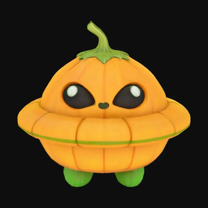 3D model for Pumpkin UFO