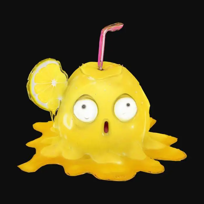 3D model for Acidic Lemon cocktail