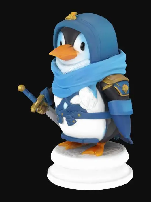3D model for i want a pengu garen little character figurine from league of legends