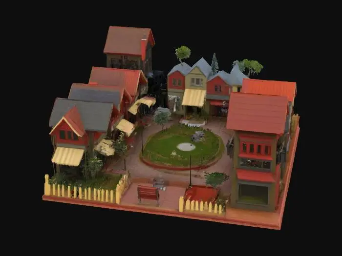 3D model for Small town