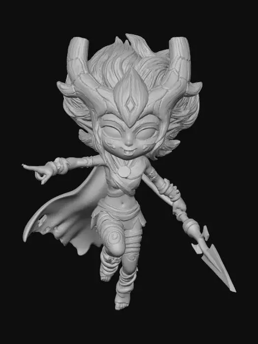 3D model for Ethereal Warrior