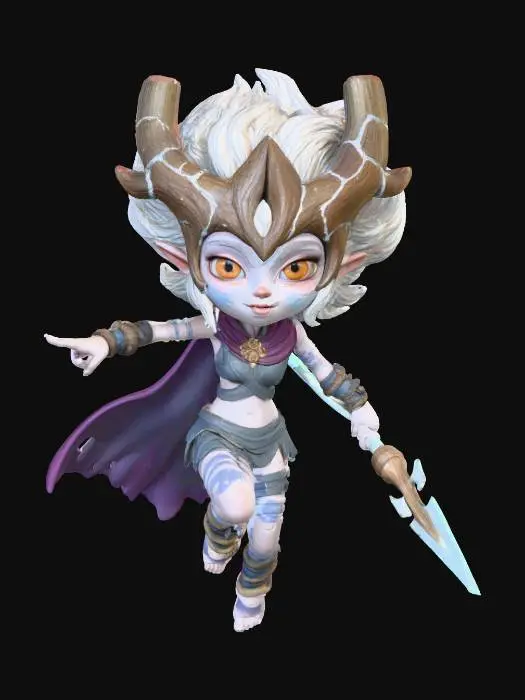 3D model for Ethereal Warrior