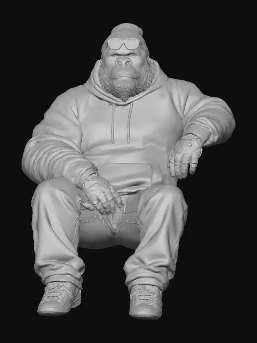 3D model for Gorilla at the Skatepark