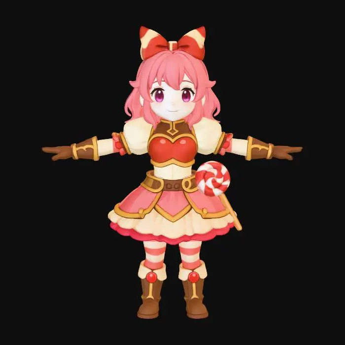 3D model for Candy Adventurer