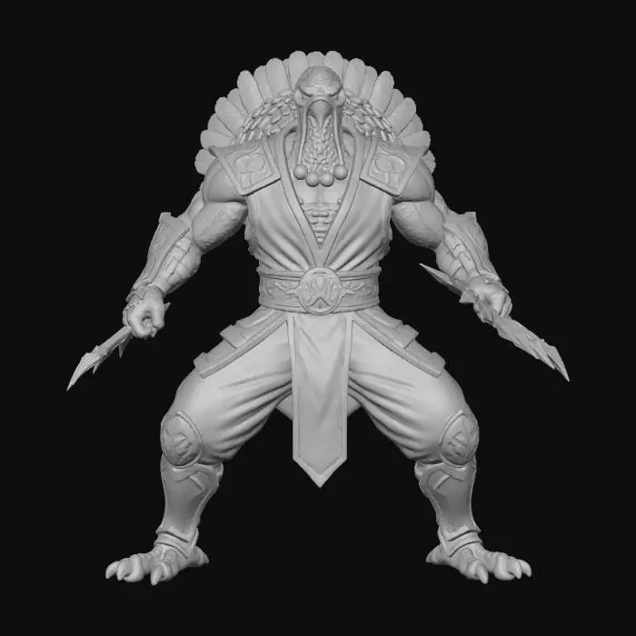 3D model for Warrior Turkey Showdow, #Thanksgiving#