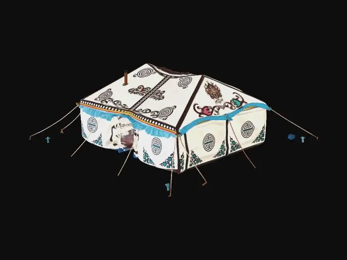 3D model for Ornate Mongolian Yurt