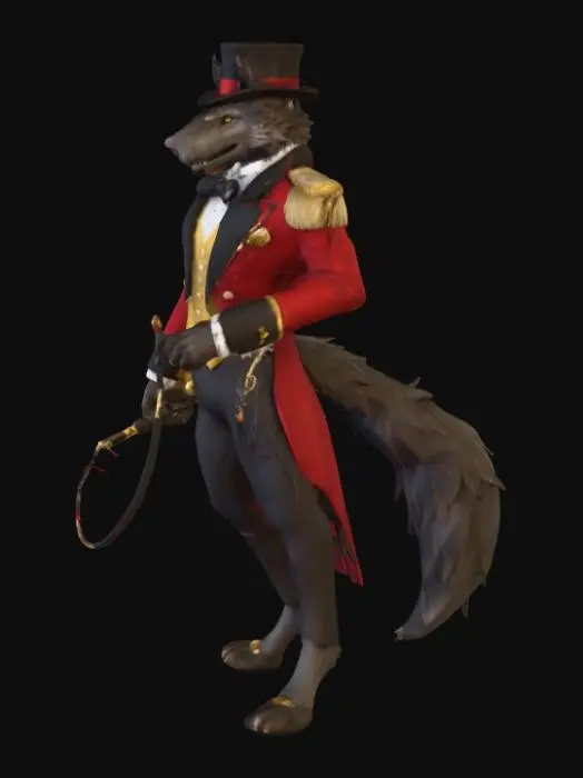 3D model for Ringmaster Wolf, #PBR#
