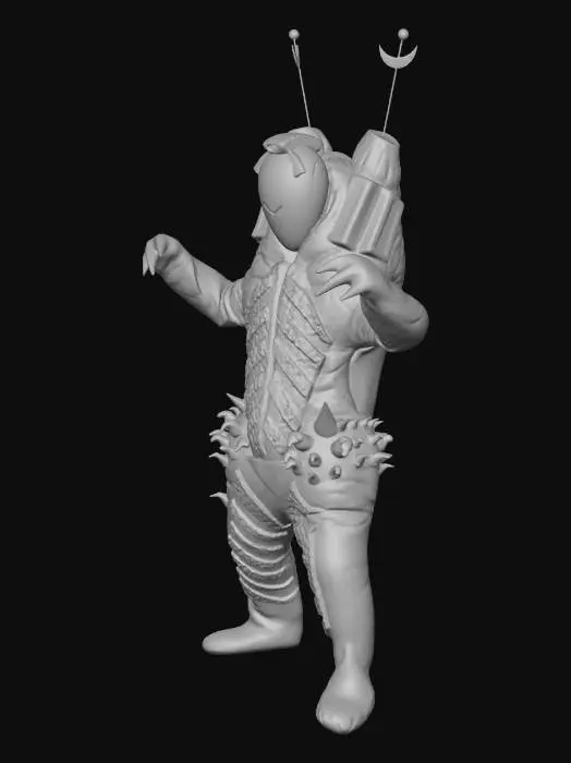 3D model for Ultra Kaiju King Bockle